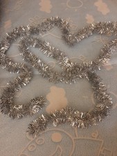 Weihnachtsdeko / Dekoration Weihnachten Girlande Silber