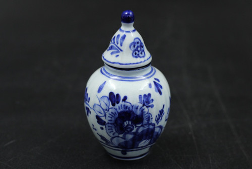 Delft kleine deckelvase vase - deckelvase,