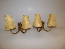 2 alte Wandleuchten Wandlampen massiv Messing Lampen Schlafzimmerlampen 