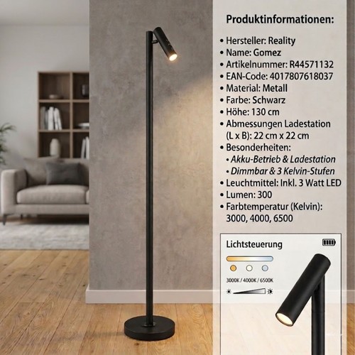 Akku stehleuchte led - akku-stehleuchte,