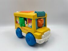 Fisher Price Pop Up Schul School Bus ABC Activity Spielzeug 1989 vintage