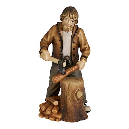 Holz krippen figur holzhacker - figur,