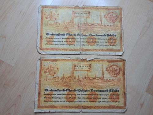Notgeld dortmund notgeldschein - notgeld,