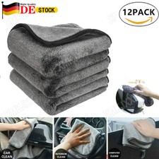 4-12Pack Auto 1200GSM Mikrofasertuch Poliertuch Trockentuch 40x40cm Microfaser
