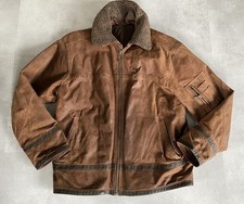 Herren Wildleder-Jacke Gr. L rostbraun