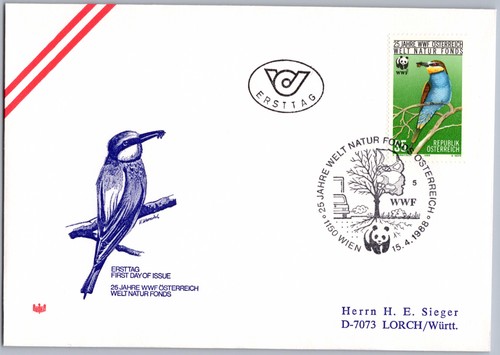österreich fdc wien 1988 - wien, wwf