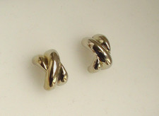 Ohrringe Creolen mini silber Glanz Retro Look Vintage Style 80er Jahre 80ies