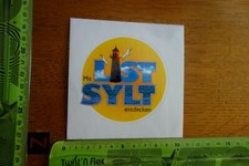 Alter Aufkleber Reise Stadt Land Insel SYLT LIST