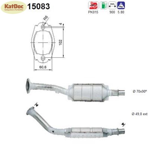 Katalysator für citroen - für,