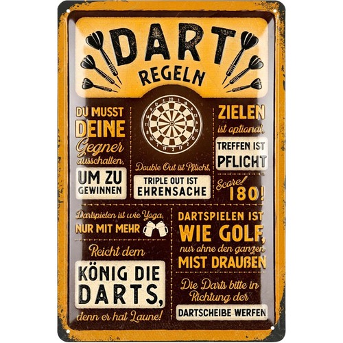 Retro blechschild darts irish - retro,