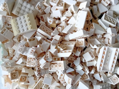 100x lego dachsteine weiß - 100x,