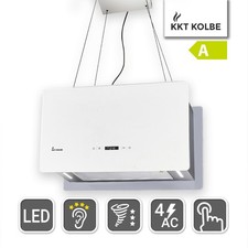 KKT Kolbe Inselhaube Dunstabzugshaube 60cm Edelstahl weißes Glas