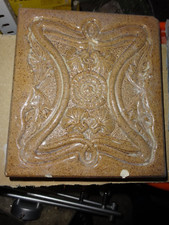 Ofenkachel antik Jugendstil Fliese ca. 1890