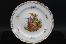 Meissen Teller,Watteaumalerei