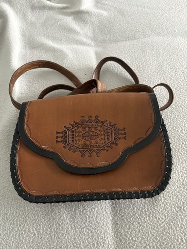 Vintage leder satteltasche - vintage, leder-satteltasche