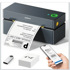 POLONO Bluetooth Etikettendrucker, Etikettiergerät 4x6 DHL labeldrucker, Ettiket