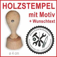 Holzstempel mit Wunschtext KFZ