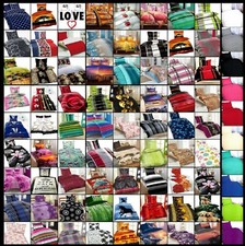 4tlg Bettwäsche Garnitur Bettbezug 135x200 Kissen Bezug 80x80 Mikrofaser NEU