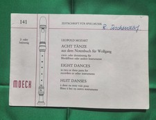 Notenheft "acht Tänze" für