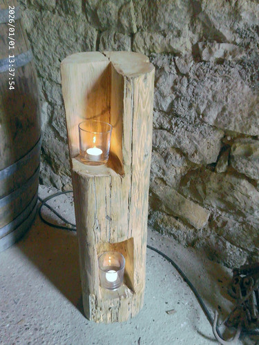 Windlicht unikat aus - aus, altem