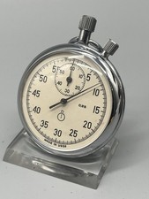 VINTAGE USSR STOPPUHR AUS METALL - VOLLFUNKTIONSTÜCHTIG F.2