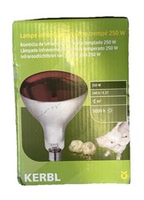 Infrarot Wärmelampe 250W Rotlichtlampe mit Schutzkorb Schweinelampe Hühner