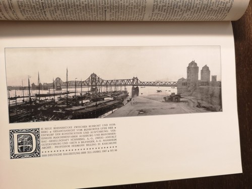 1907 bauzeitung brücke - bauzeitung,