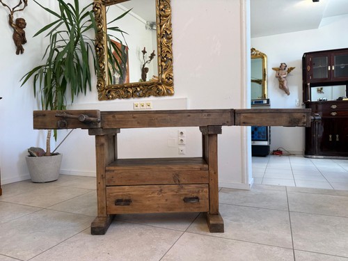 Restaurierte hobelbank - restaurierte,