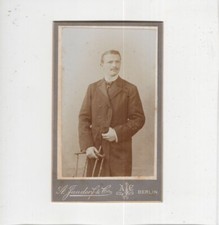 CDV Foto Feiner Herr - Berlin um 1900