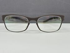 ic Berlin Brille Damen Braun eckig  Rechteckig Charmante Metall NP:499€