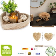Dekoschale Holzschale Herzform