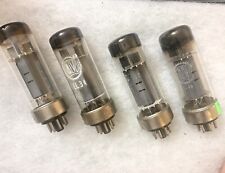 Valvo Philips EL34 6CA7 Metal Base Disc getter, NOS Tested Matched Quad
