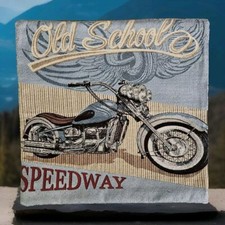 Sofa Kissenbezug -hülle Deko Gobelin Motorrad optional bestickt Name Logo Text