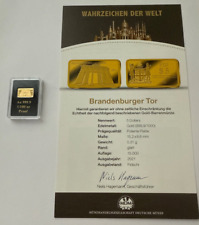 Goldbarren aus der Reihe "Wahrzeichen der Welt" Brandenburger Tor