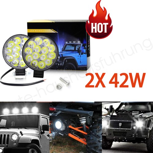 42w led arbeitsscheinwerfer - 2x,
