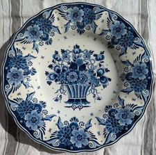 Royal Goedewaagen Blue Delft antiker Wandteller, Delfts Blauw 36 cm handbemalt
