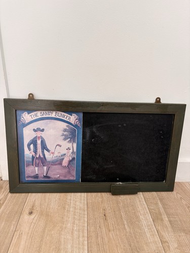 Vintage golf kreidetafel memo - vintage,