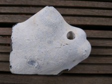 Hühnergott Lochstein  15x12cm Ostsee Glück Haus Garten Aquarium HochzeitDeko