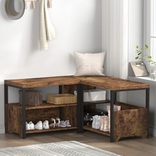 Eingangsbank rustikal braun