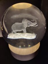 Glaskugel mit edlem Holzsockel