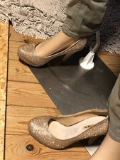 Jumex High Heels Gold Gr 37 NEU