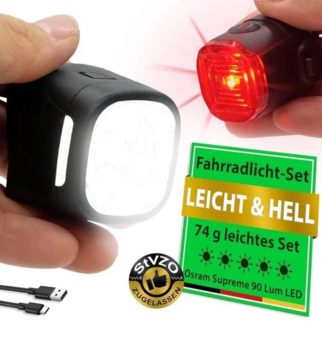 Widder fahrradlicht set vorne - set,