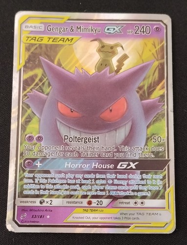 Pokemon karte gengar mimikyu - karte,