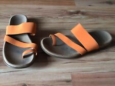 Gabor Schuhe, Sandalen, Zehentrenner Gr. 39 orange TOP !!!
