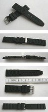 ME-3 PREMIUM MATTES KAUTSCHUKUHRBAND STAHLBAND-DESIGN 20 mm BREITDORNSCHLIESSE