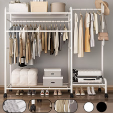 Garderobenständer Metall Kleiderständer Schwerlast Kleiderstange Kleiderschrank