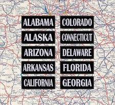 United States US State Patches
