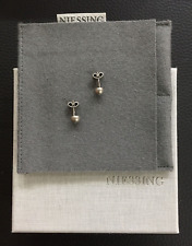 Niessing Now Galaxy Ohrstecker in 950 Platin und 750er Weißgold + 2 Brillanten