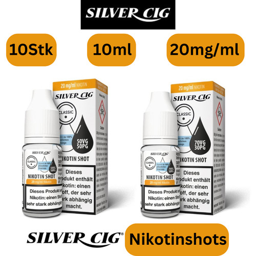 Nikotin shots 20mg 10x 10ml - nikotin,