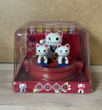winkende 3 Katzen Wackelkopf Figur Solar Tanzen - OVP Asien